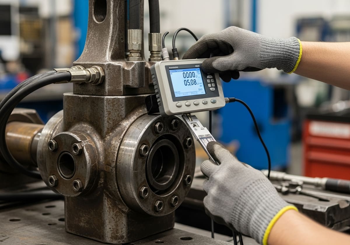 Torque tool calibration under way in the Trackcor workshop